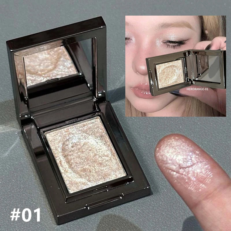 Chameleon Dark Green Eyeshadow Palette, Thin, Easy-to-Apply, Sparkling Pearly, Puree-like Eyeshadow, Illuminating Makeup