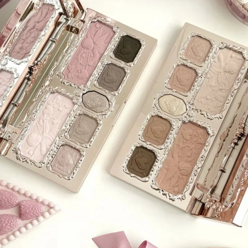 Flowerkaren Make Up Eye Shadow Palette Facial Complexion Blush Eyeshadow Highlighter Flower Know Face Bronzer Palette