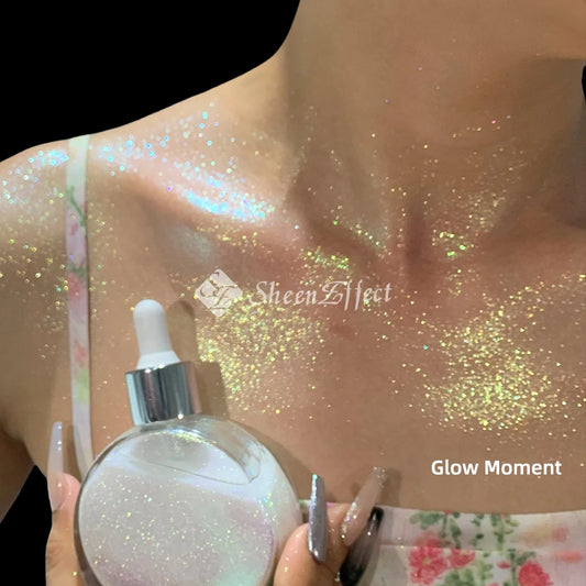 Shiny Effect Body Glitter Highlighter, Dry Diamond Oil, Face Makeup