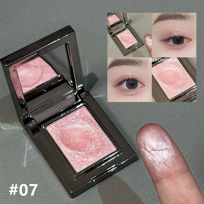 Chameleon Dark Green Eyeshadow Palette, Thin, Easy-to-Apply, Sparkling Pearly, Puree-like Eyeshadow, Illuminating Makeup