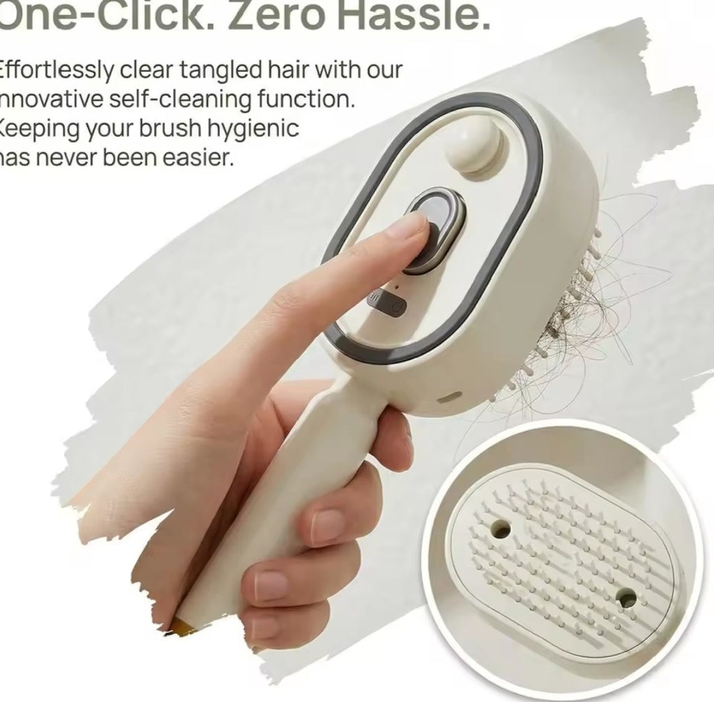 Steam-Powered Hair Straightening Brush